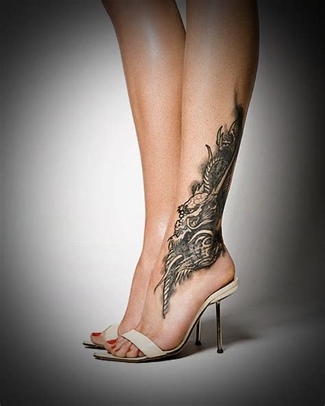 women's lower leg tattoo|nice leg tattoos for females.